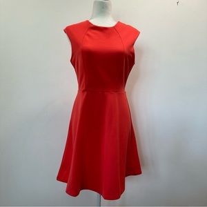 Coral Open Strap Back Fit & Flare Women’s Sleeveless Dress Women’s size M